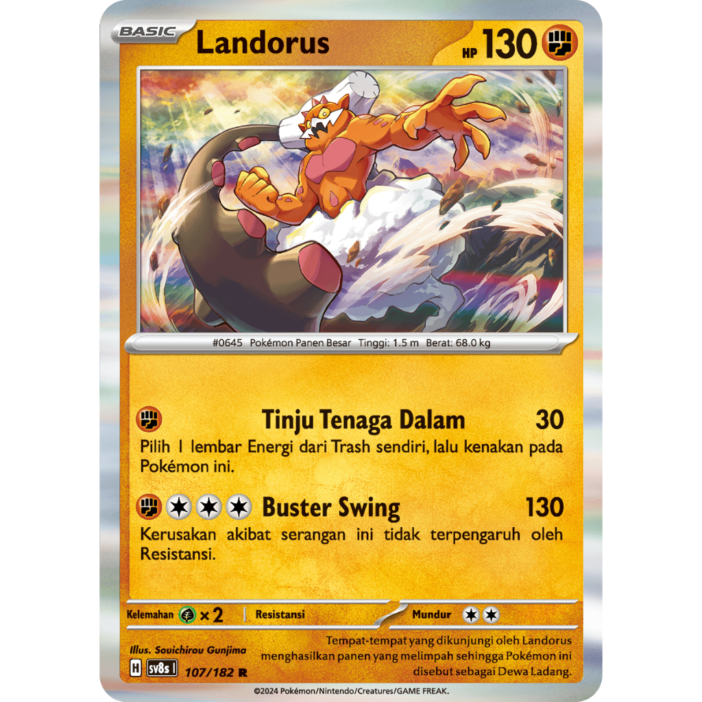 Landorus R Holo Kartu Pokemon Landorus R Holo