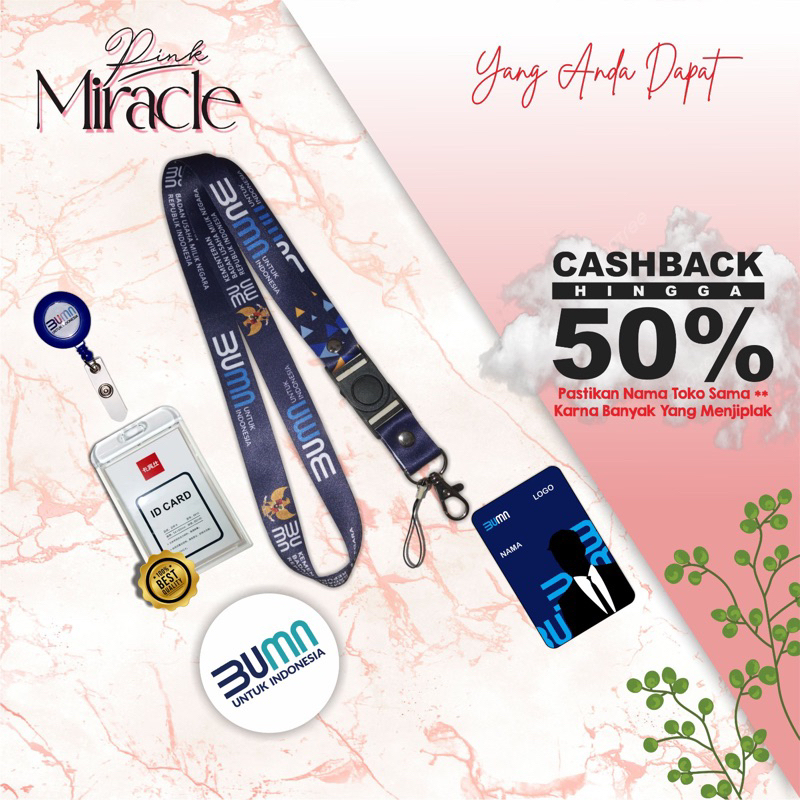 

Tali Lanyard GARUDA biru BUMN / Tali Idcard GARUDA biru bumn [Ready stock] Termurah