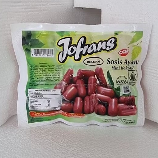 

Jofrans Sosis Ayam Mini 300g isi 30