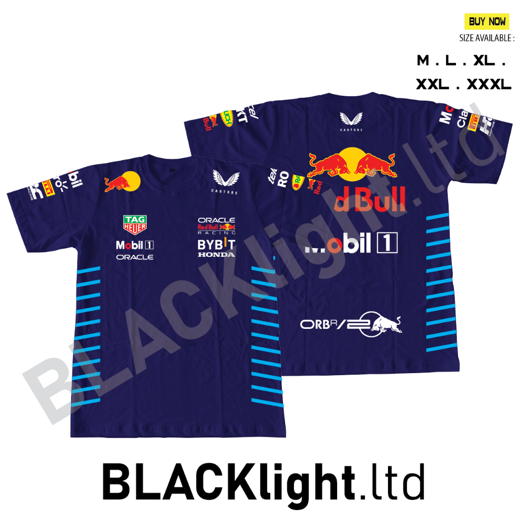 Baju Kaos Formula 1 F1 Redbull 2024 New Terbaru Premium Cotton Combed Mobil Oracle