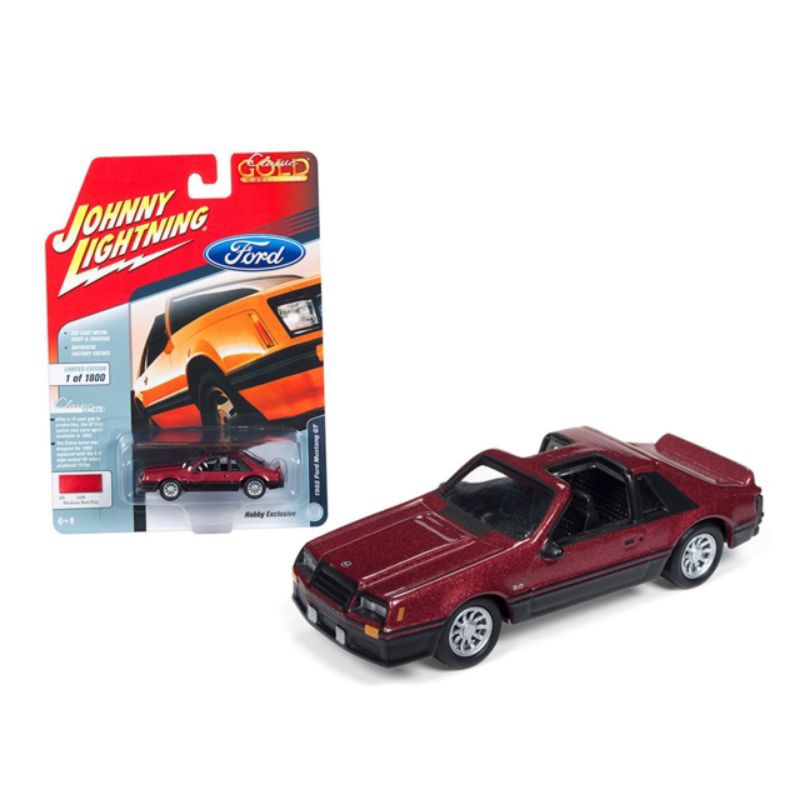 Diecast Johnny Lightning 1982 Mobil Ford Mustang GT 5.0