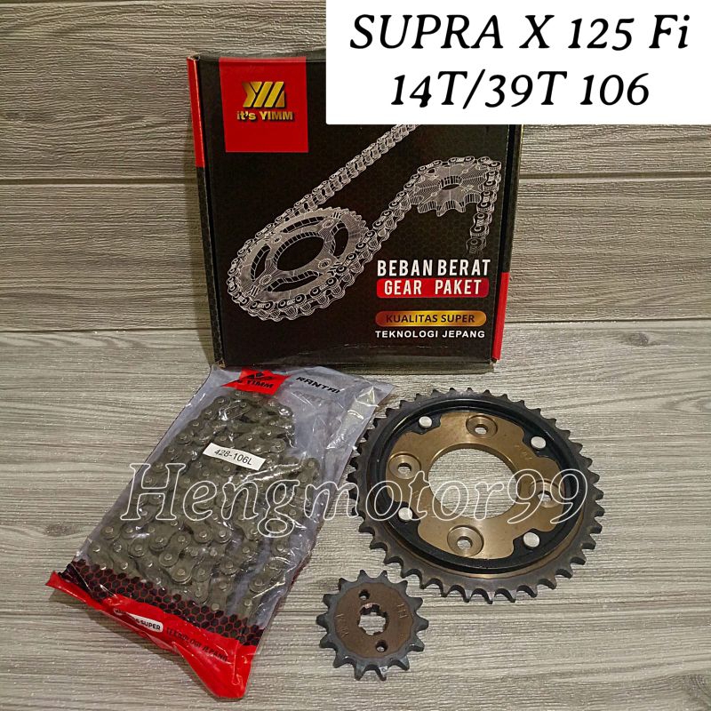 Gear Paket Sepuh Gir Set Supra X 125 Fi 14T 39T