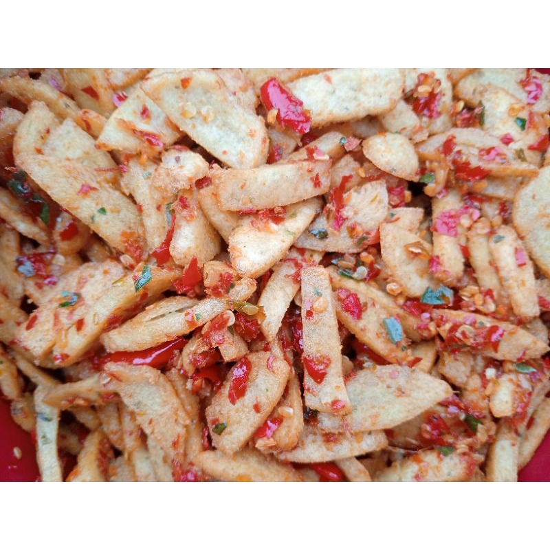 

Basreng pedas daun jeruk 1 KG