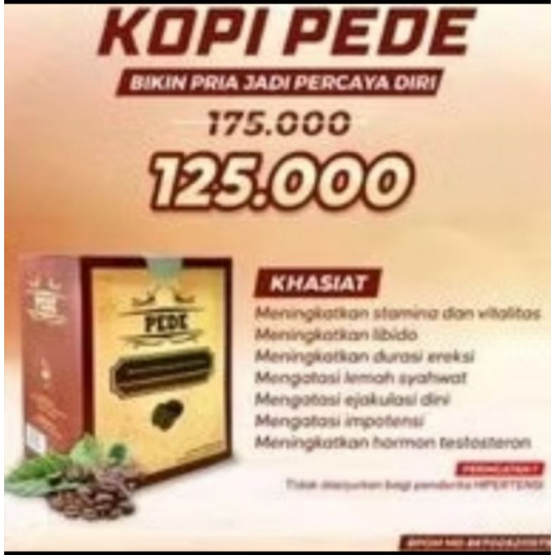 

Kopi Borneo/ Kopi Pede / kopinya pria dewasa