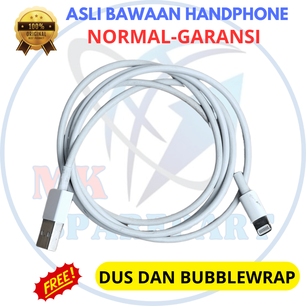 KABEL DATA IPHONE  ORIGINAL COPOTAN - KABEL USB - ORI CABUTAN BAWAAN HANDPHONE