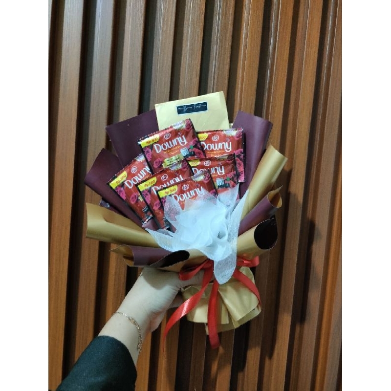 buket ibu pewangi artificial snack uang wisuda ulang tahun hari ibu