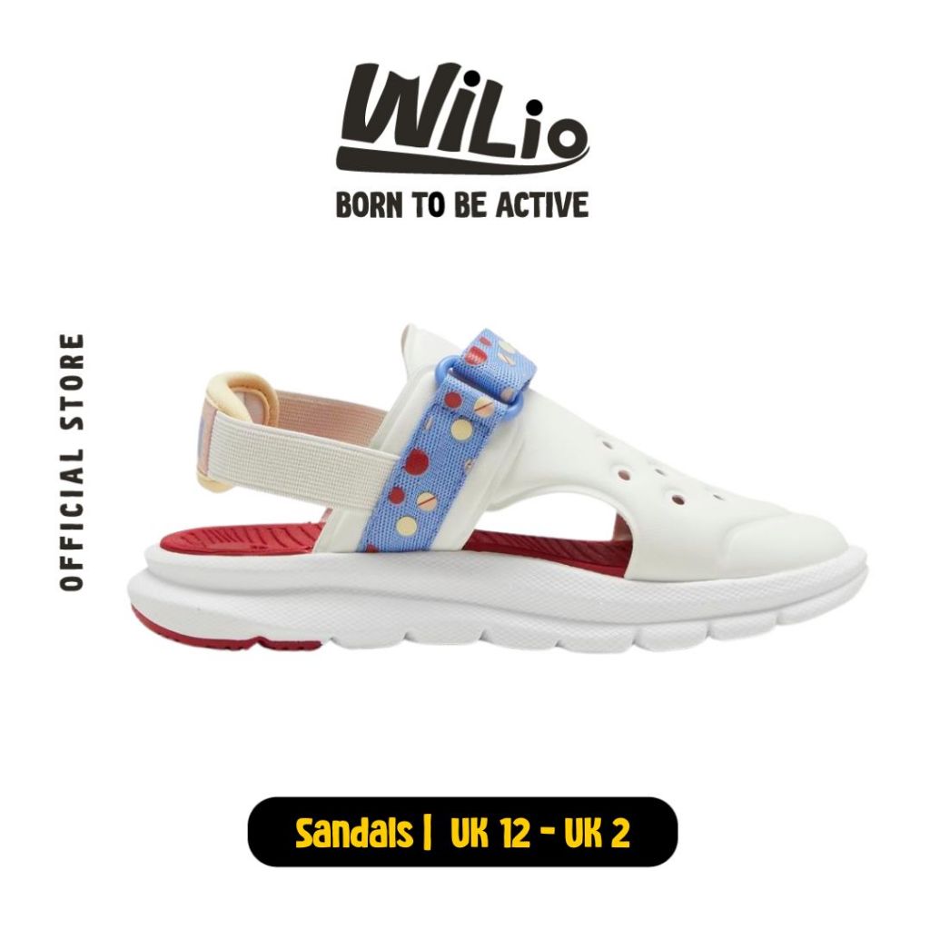 PUMA Evolve Summer Camp Ac Ps 39564601 - Sepatu Sandal Anak (Putih)