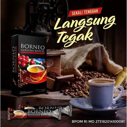 

Borneo Ginseng Koffie @125gr isi 5 sachet