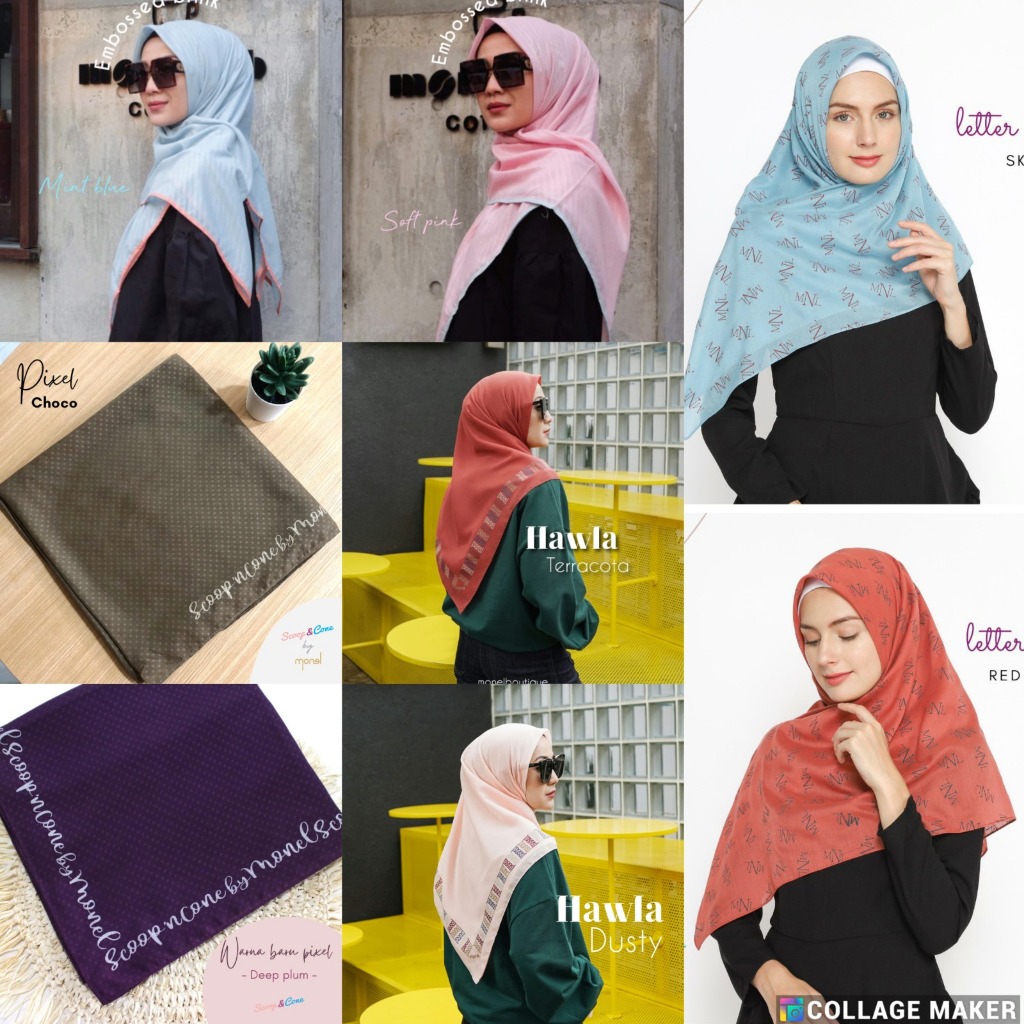 PROMO SCOOP & CONE MOTIF KANIKA, EMBOSSED LINE. KALUNA, ALLURA, EMBOSSED BRINK, PIXEL, BULLET COLOR,