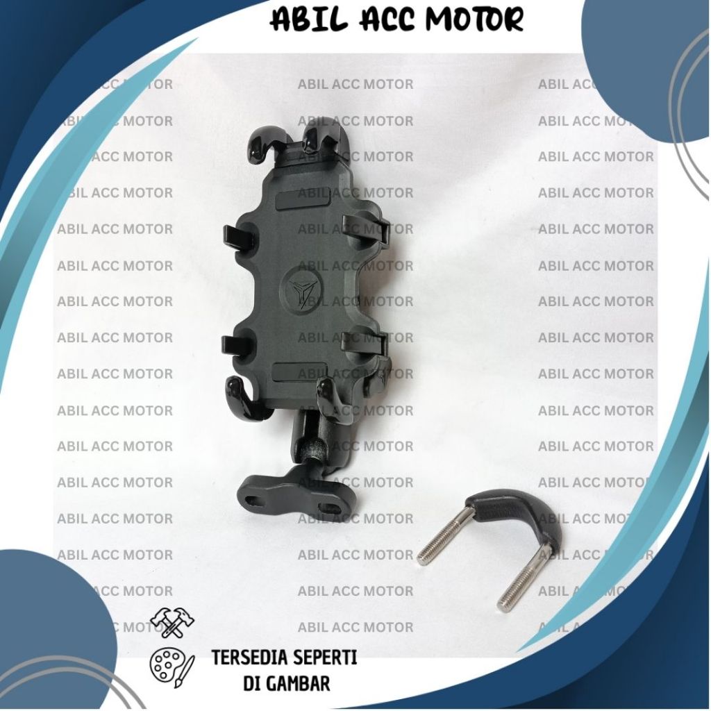HOLDER HP STANG MOTOR PHONE HOLDER MOTOWOLF PENYANGGA HP GPS UNIVERSAL BRACKET BRAKET BREKET NMAX AE