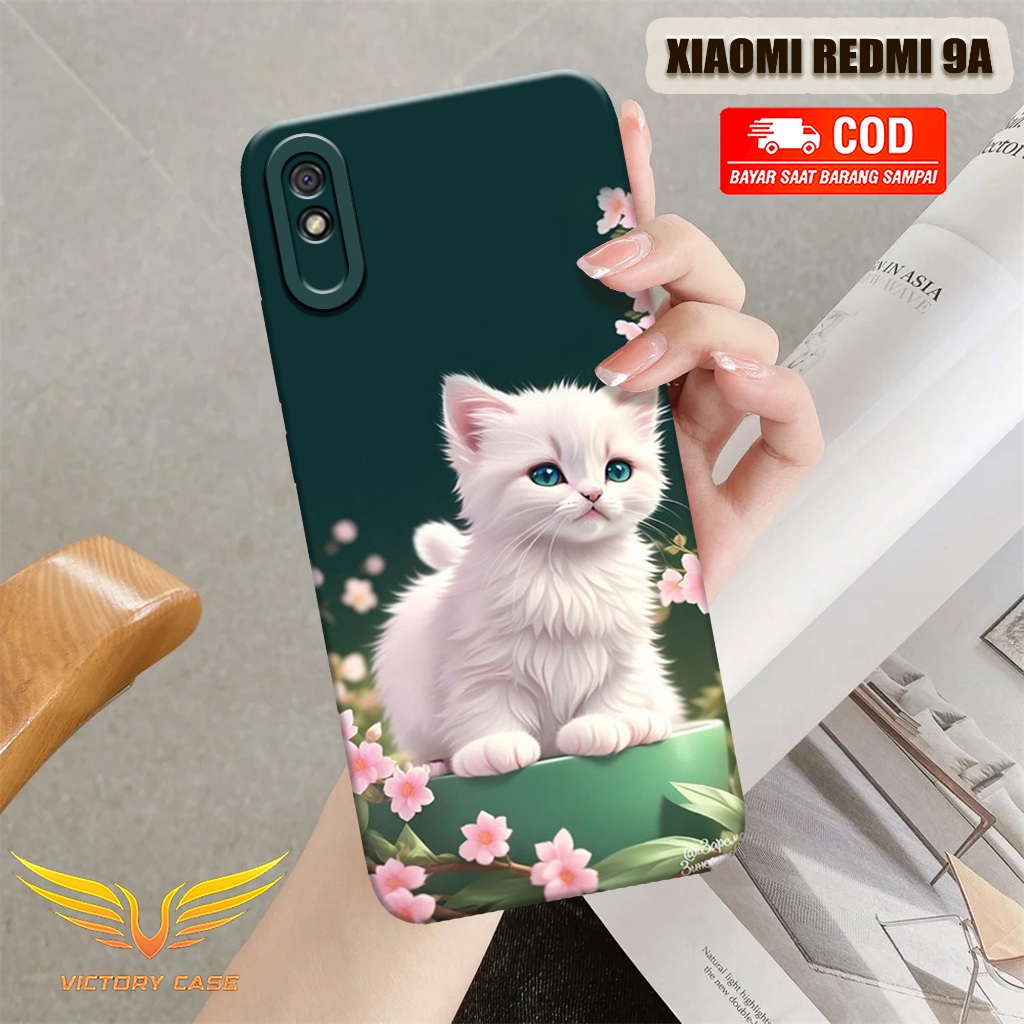 New Kucing Case - Softcase Xiaomi Redmi 9A Terbaru - Case Hp Xiaomi Redmi 9A - Casing Xiaomi Redmi 9