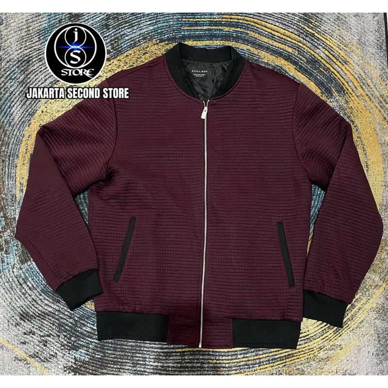 Jaket Bomber Marron Zara Man