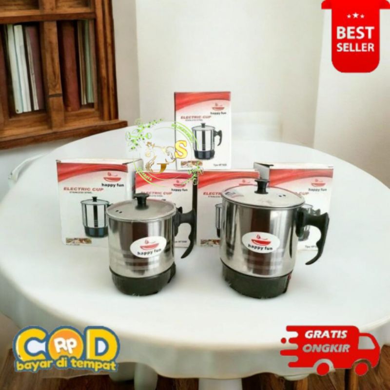 [GS] mug elektrik happy fun/teko listrik happy fun