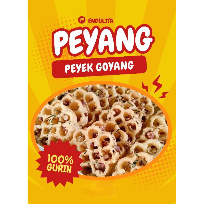 

Endulita - PEYANG Peyek Goyang / Peyek Oyot / Rempeyek Premium Viral