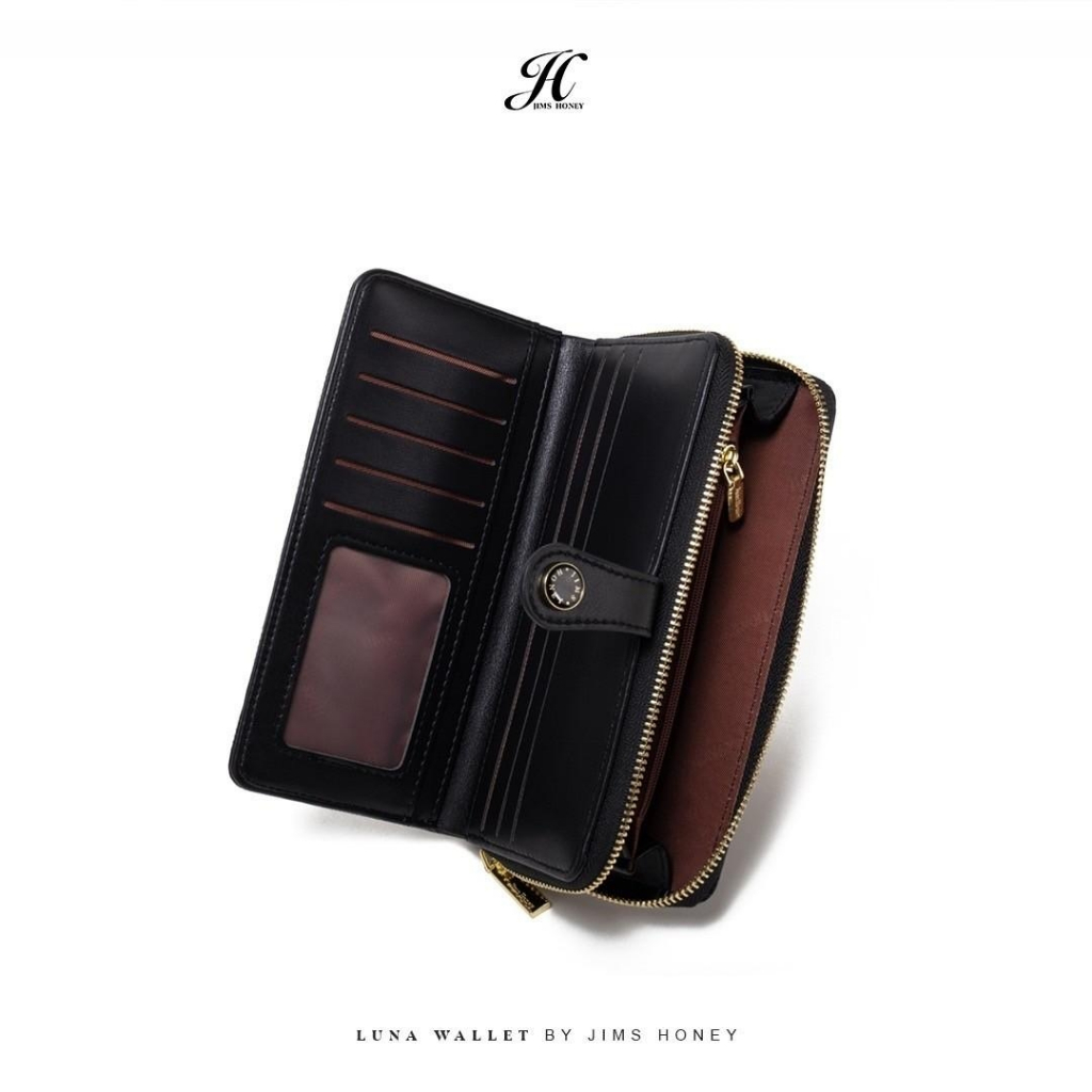 JIMS HONEY LUNA WALLET Dompet Lipat Panjang Wanita Cewek Fashion Jimshoney Casual Terbaru