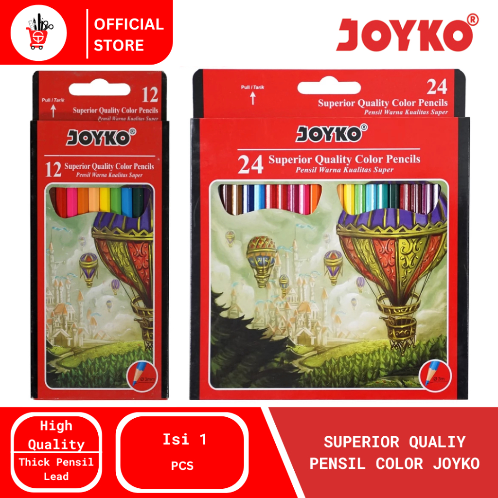 

Color Pencil | Pensil Warna Joyko CP-100/CP-101 (1 Set)