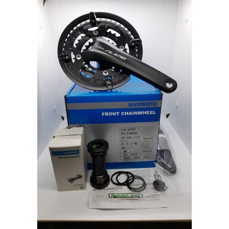 * crank shimano alivio t44 + bb shimano