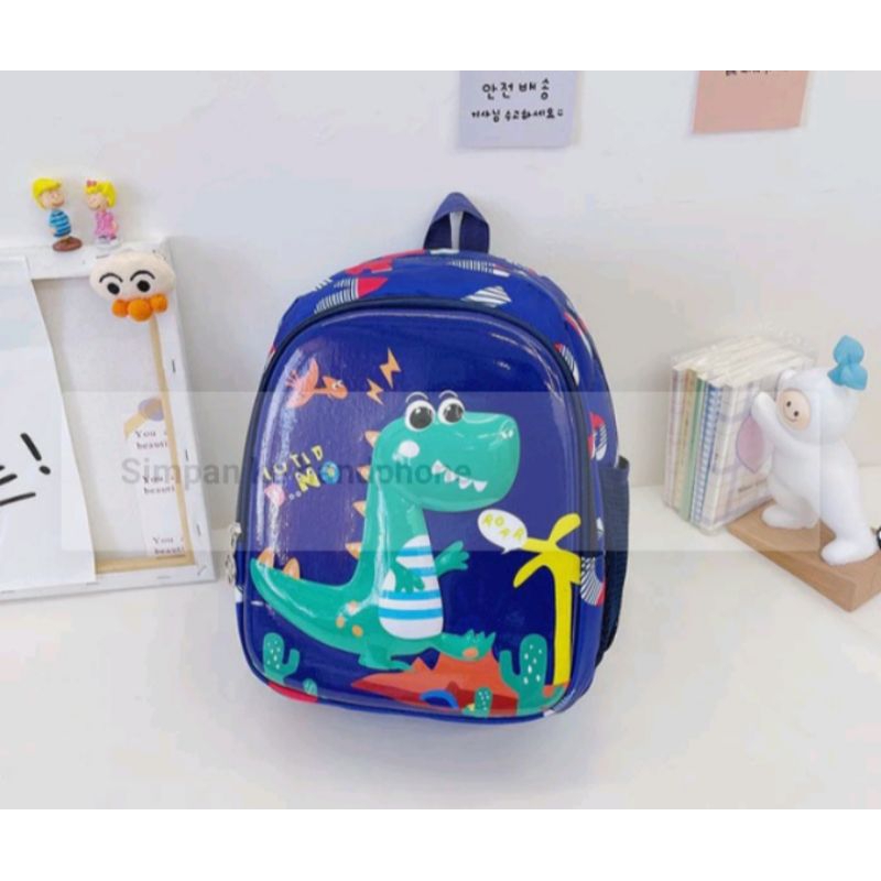 Tas ransel anak laki-laki motif dinosaurus/tas ransel sekolah tas anak cowok