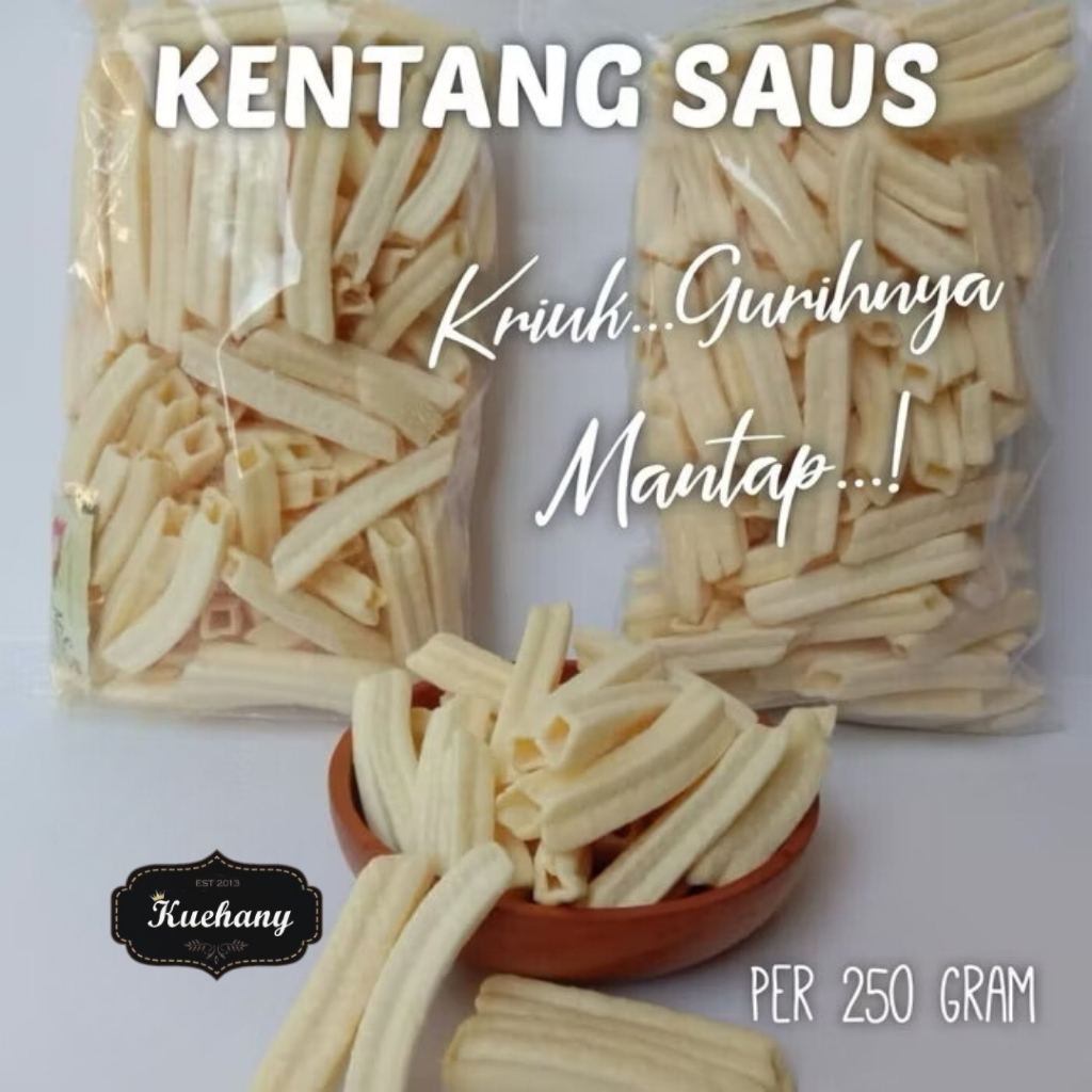 

KENTANG SAOS / KENTANG SAUS / POTATO / CAMILAN KILOAN 500 GR