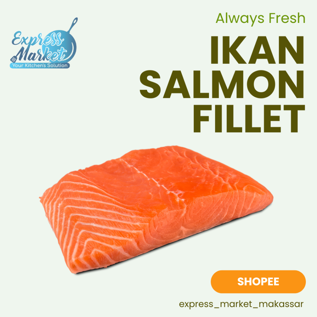 

Daging Ikan Salmon Fillet Bersih Norway Salmon Fillet