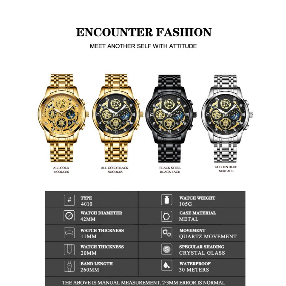 BEST SELLER COD JAM TANGAN PRIA JP-17 BINBOND LUXURY ORIGINAL ANALOG SPORTY FULL STAINLESS TAHAN AIR