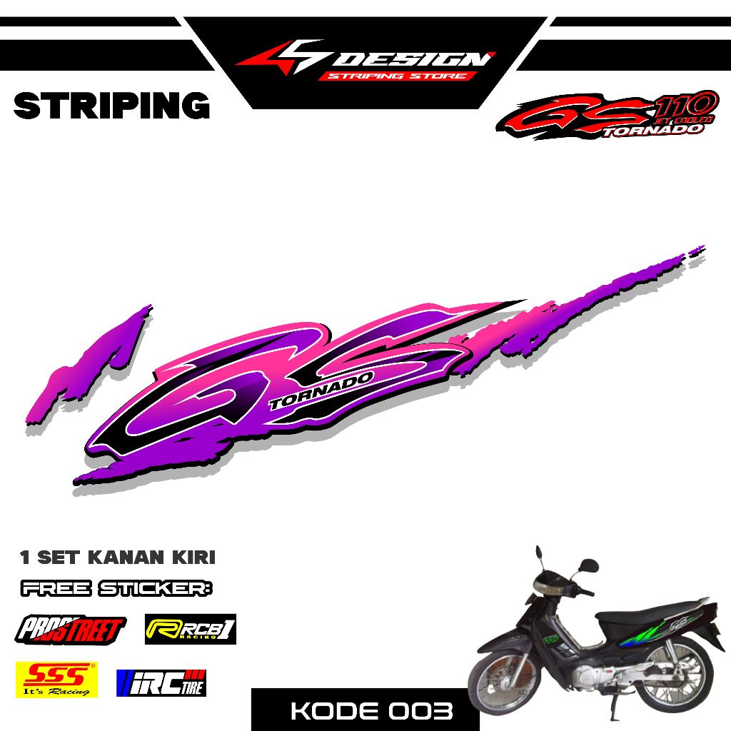 03 STICKER STRIPING GS TORNADO - STICKER STRIPING GS TORNADO