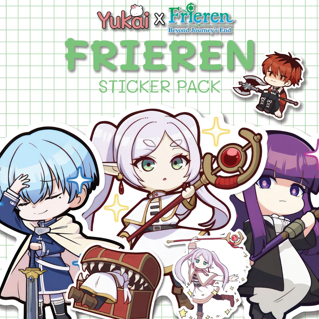 

Stiker Pack Frieren Beyond Journey's End Premium, Sticker Anime Waterproof