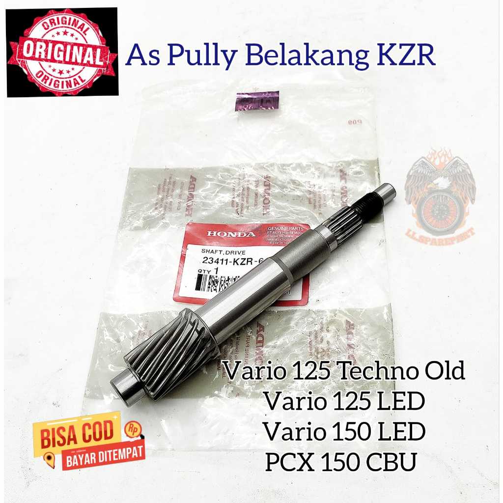 AS Pully Belakang Honda KZR Asli Original Shaft Drive Pulley Vario 125 Techno Vario 125 Led Vario 15
