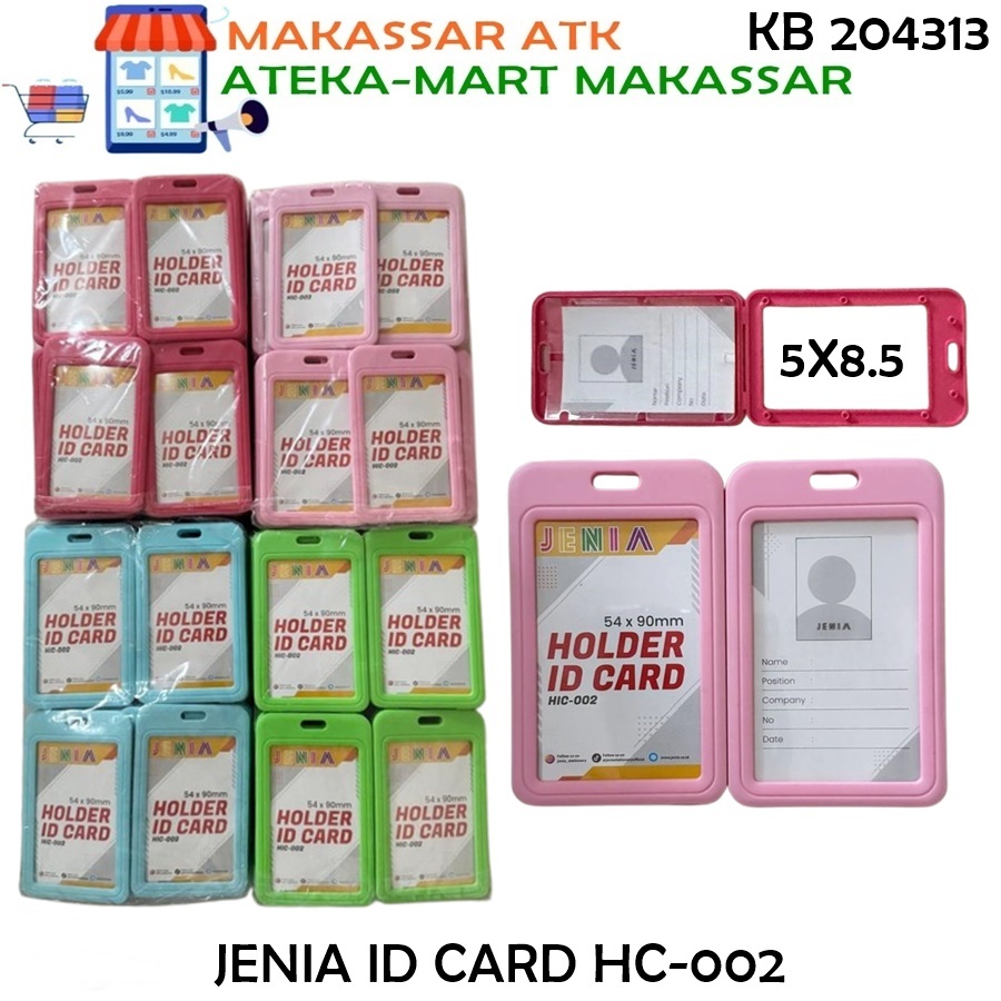 

[BKS/60PCS] JENIA ID CARD 2 SISI HC-002 TEMPAT KARTU IDENTITAS