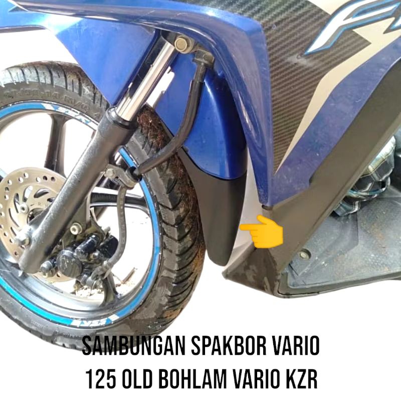 Aksesoris Pelindung Kolongan Sambungan Spakbor Depan Vario 125 Old Bohlam Vario Kzr