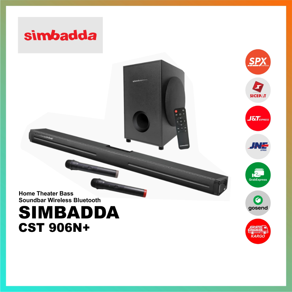 SIMBADDA CST 906N+ Soundbar Wireless Bluetooth Home Theater Bass CST 906N Plus
