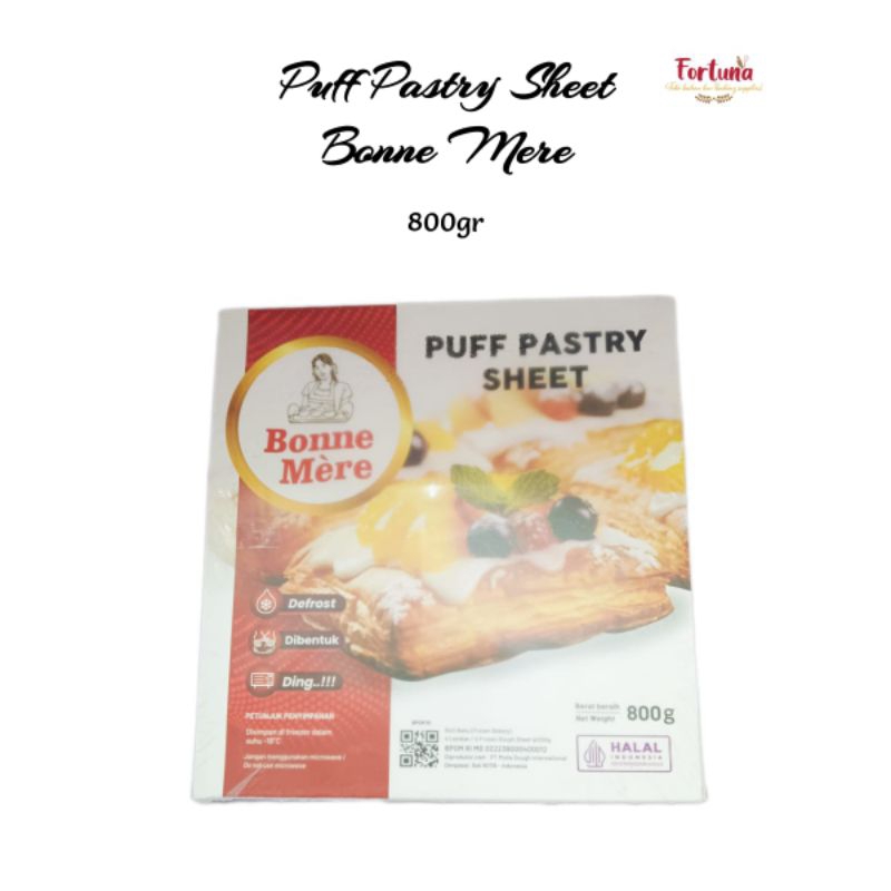 Bonne Mere Puff Pastry Sheet 800g(Hanya kiriman Instan)