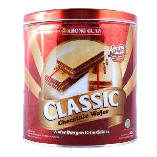 

KHONG GUAN Wafer Classic Chocolate Kemasan Tins 310 gr