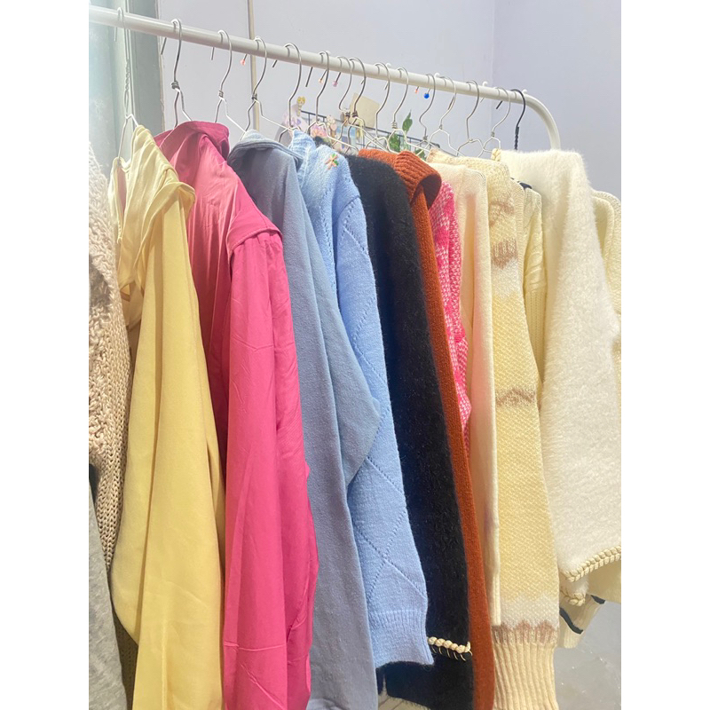 BLOUSE KEMEJA DENIM/ preloved/thrift/baju murah/paket usaha/tunik