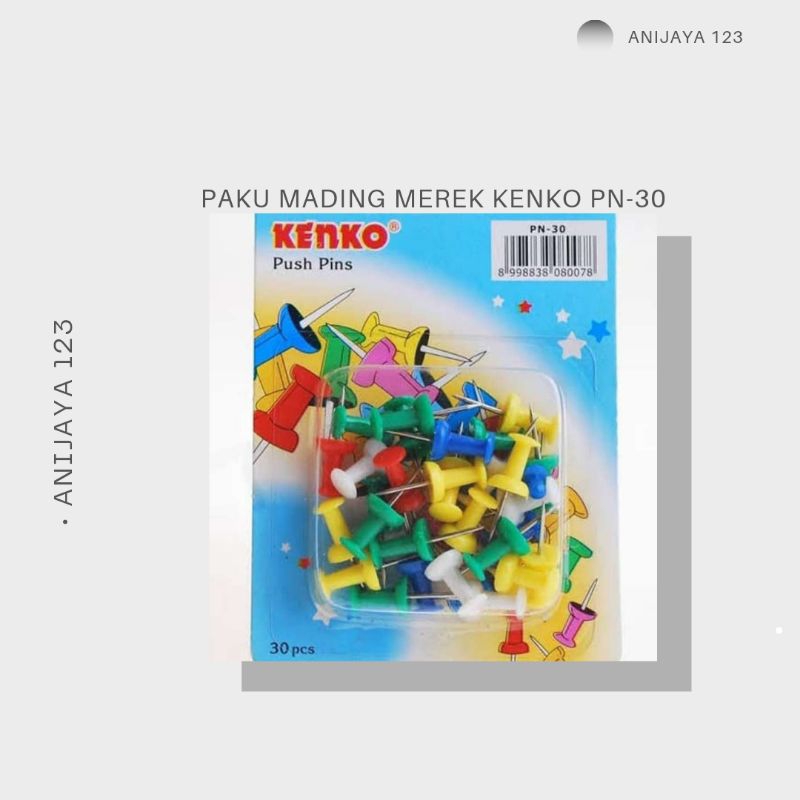 

PUSH PIN KERTAS/PAKU MADING MEREK KENKO