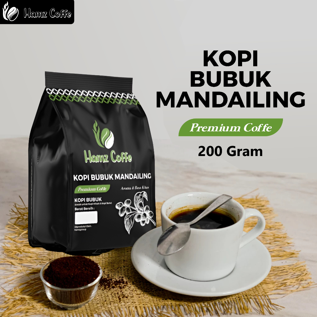 

Hamz Coffee - kopi bubuk mandailing terbaik dari biji kopi pilihan 200gr