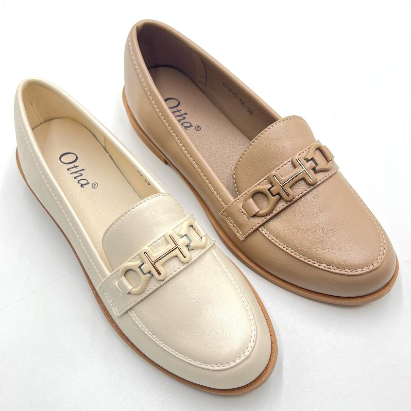 Otha Shoes Sepatu Docmart Wanita - H1045 OLF Tinggi Hak 2CM