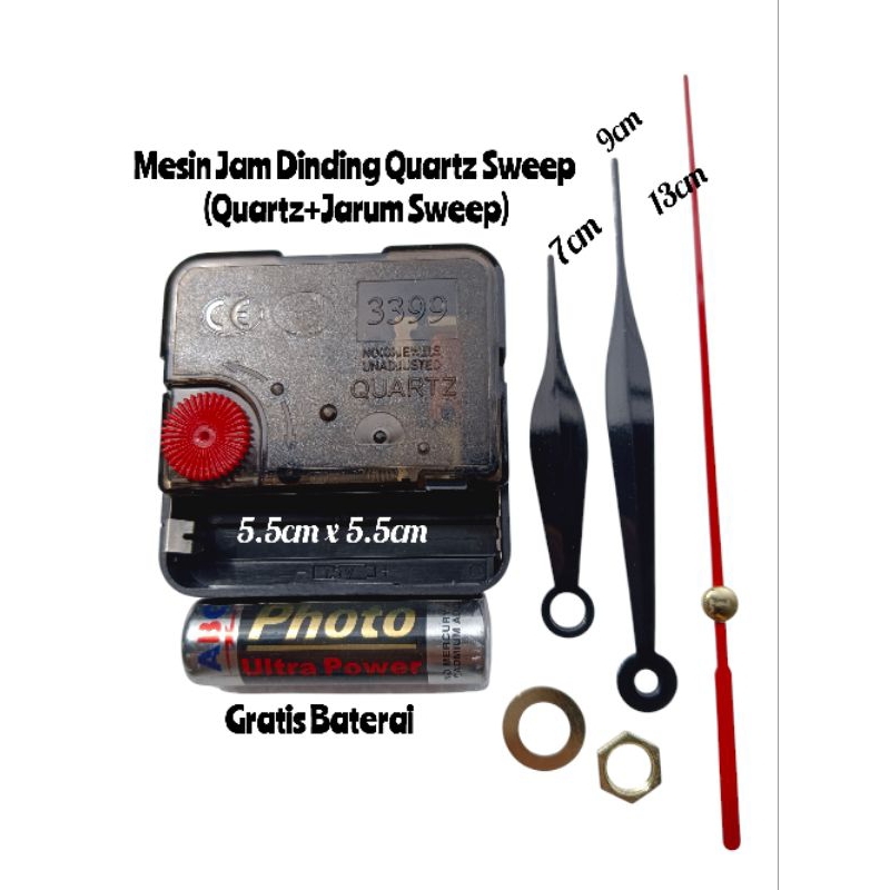 RB Mesin Jam Dinding SEIKO Original/Mesin Jam Dinding Quartz/Mesin Jam Dinding Sweep