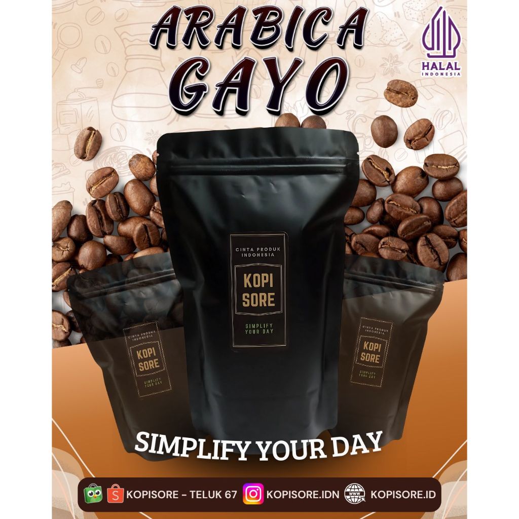 

ARABIKA GAYO 1 Kg - Fresh Roasted