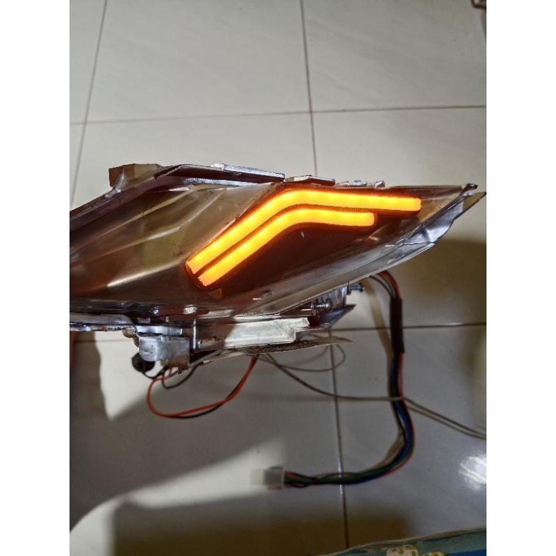 Variasi lampu sein belakang beat esp warna kuning