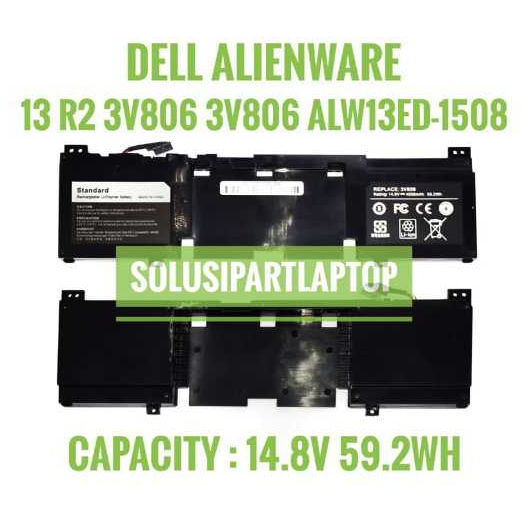 Baterai Laptop Dell Alienware 13 R2 13 R1 P56G P56G001 N1WM4 3V806