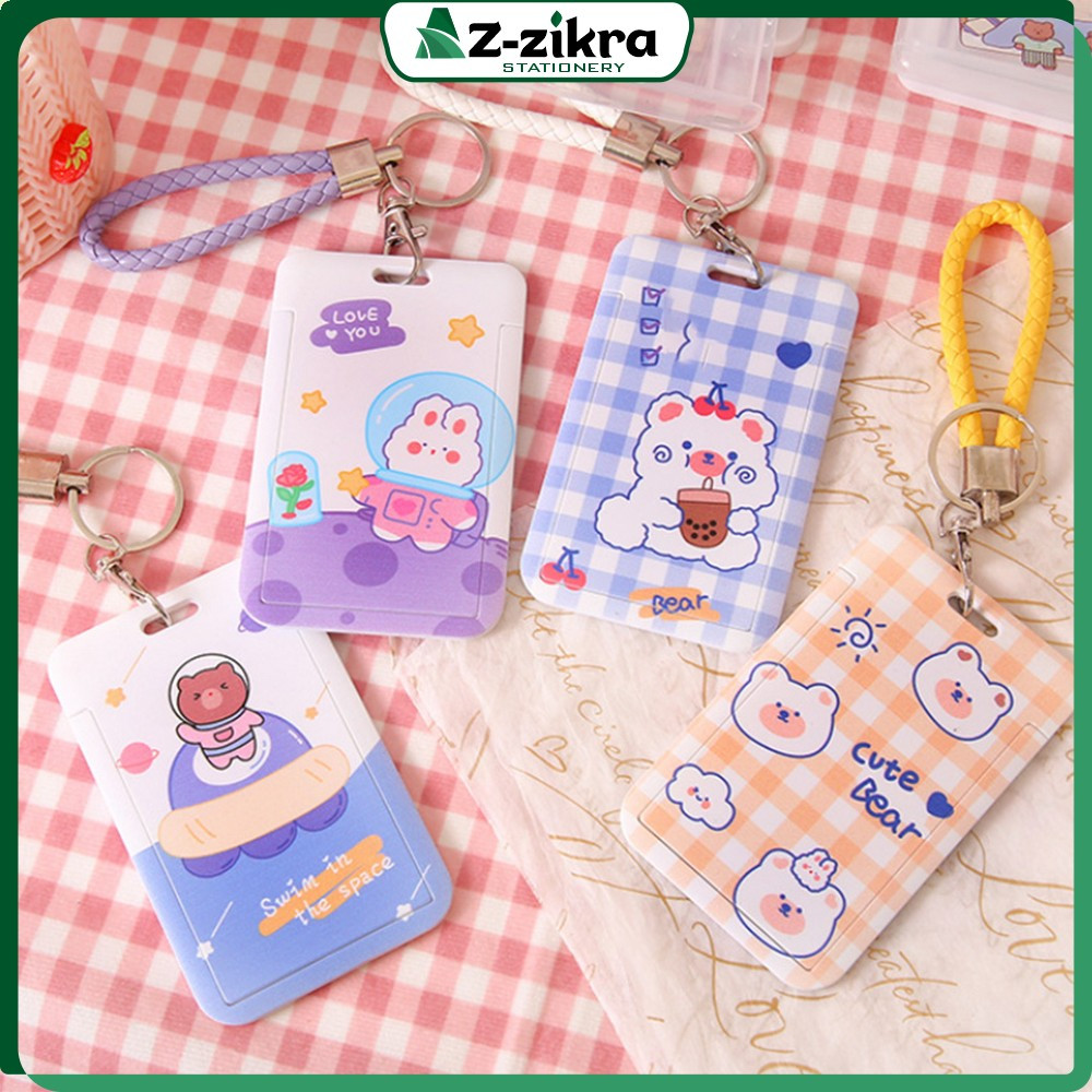 

ID Card Holder Tempat Kartu Motif Karakter Lucu / Lanyard Pelindung Kartu Name Tag Akses Kantor MRT Busway E-Money Flazz Az-Zikra Stationery C1240