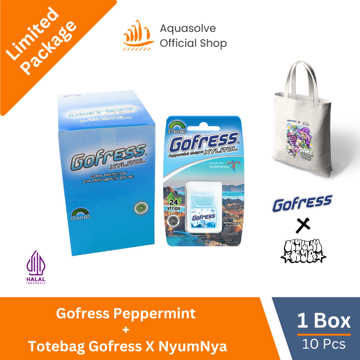 [Limited Package] Gofress Peppermint 1 Box + Totebag Gofress x Nyumnya