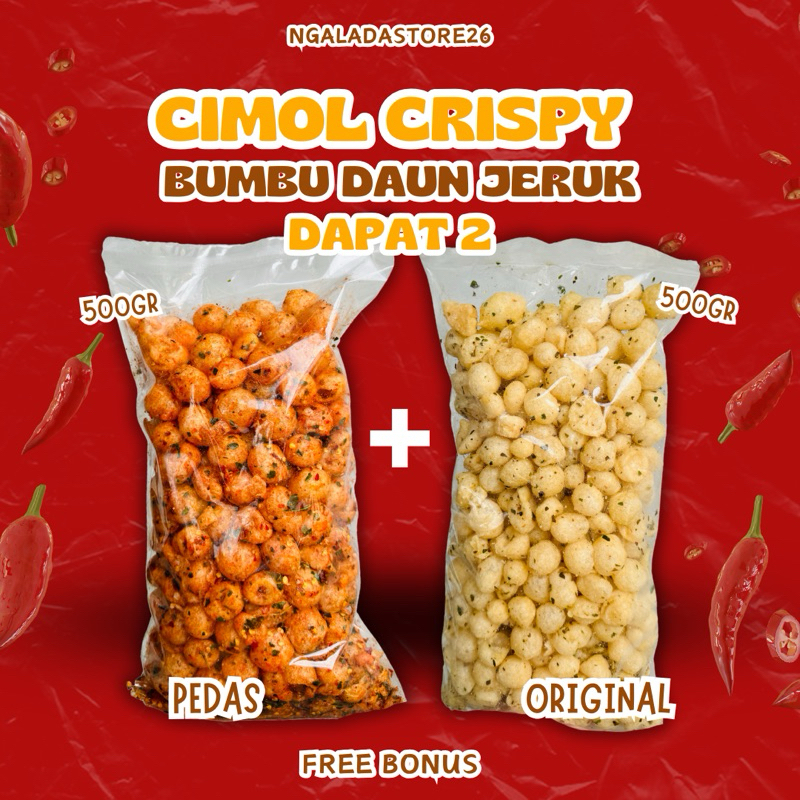 

[FLASH SALE] BUNDLING CIMOL CRISPY PEDAS 500GR + ORIGINAL 500GR