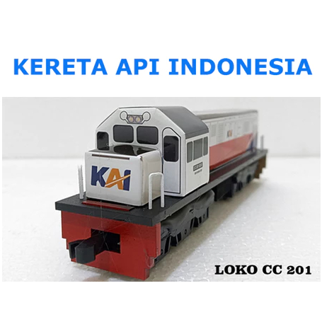 Miniature Lokomotif CC203-Miniatur Kereta Api Kayu