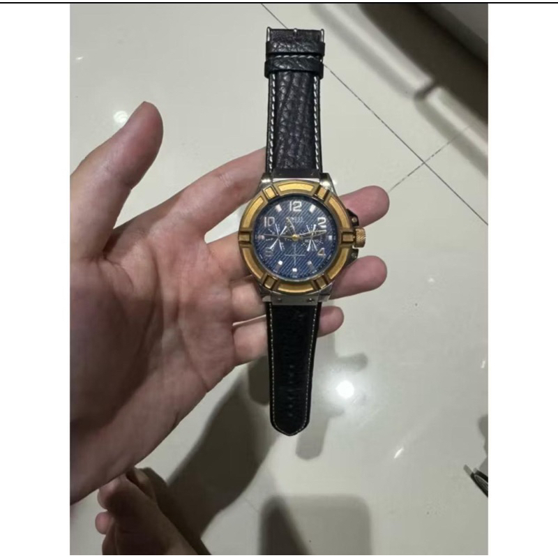 jam tangan guess w0040g6 original chrono date day crono