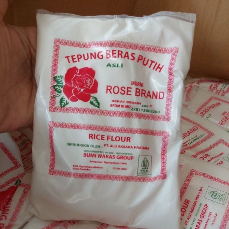 

Tepung beras rose brand kemasan 200 gram
