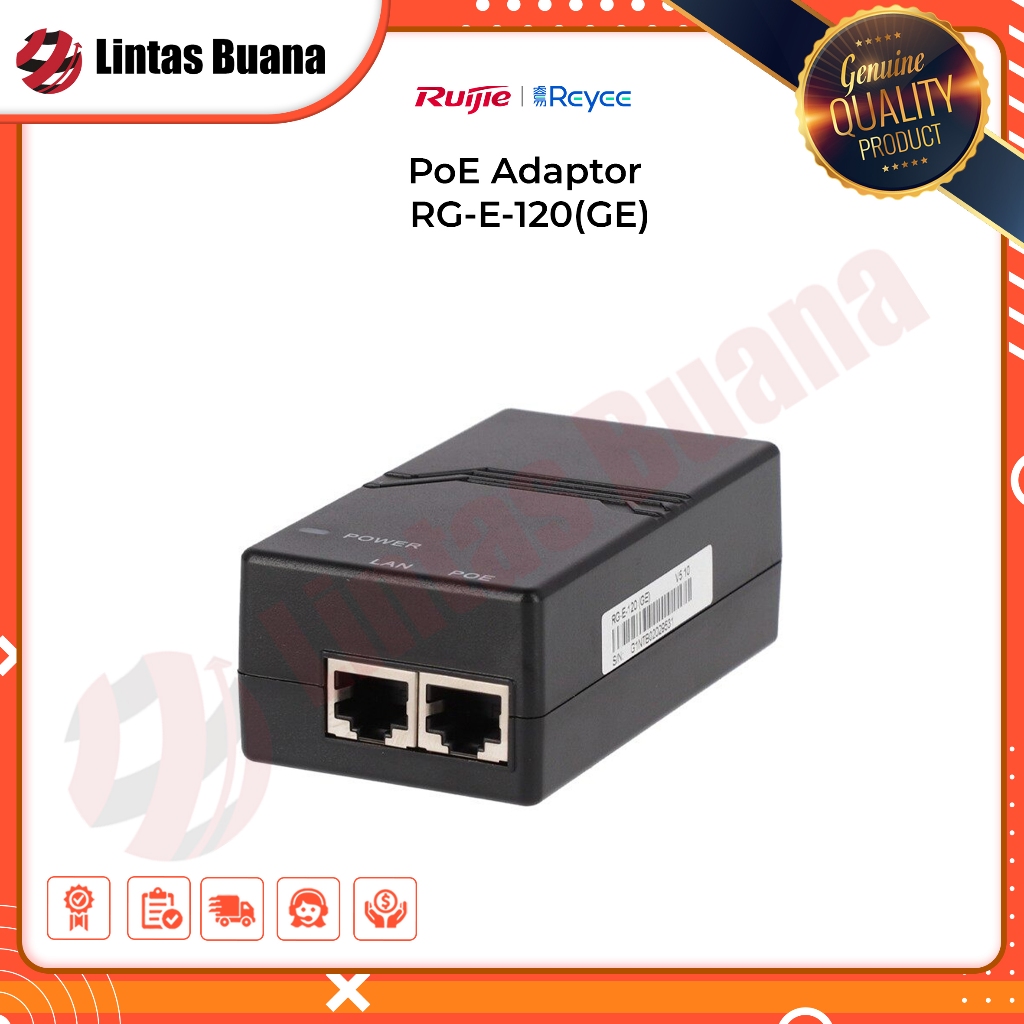 Ruijie Reyee RG-E-120(GE) Power Over Ethernet Adaptor POE RG E 120GE