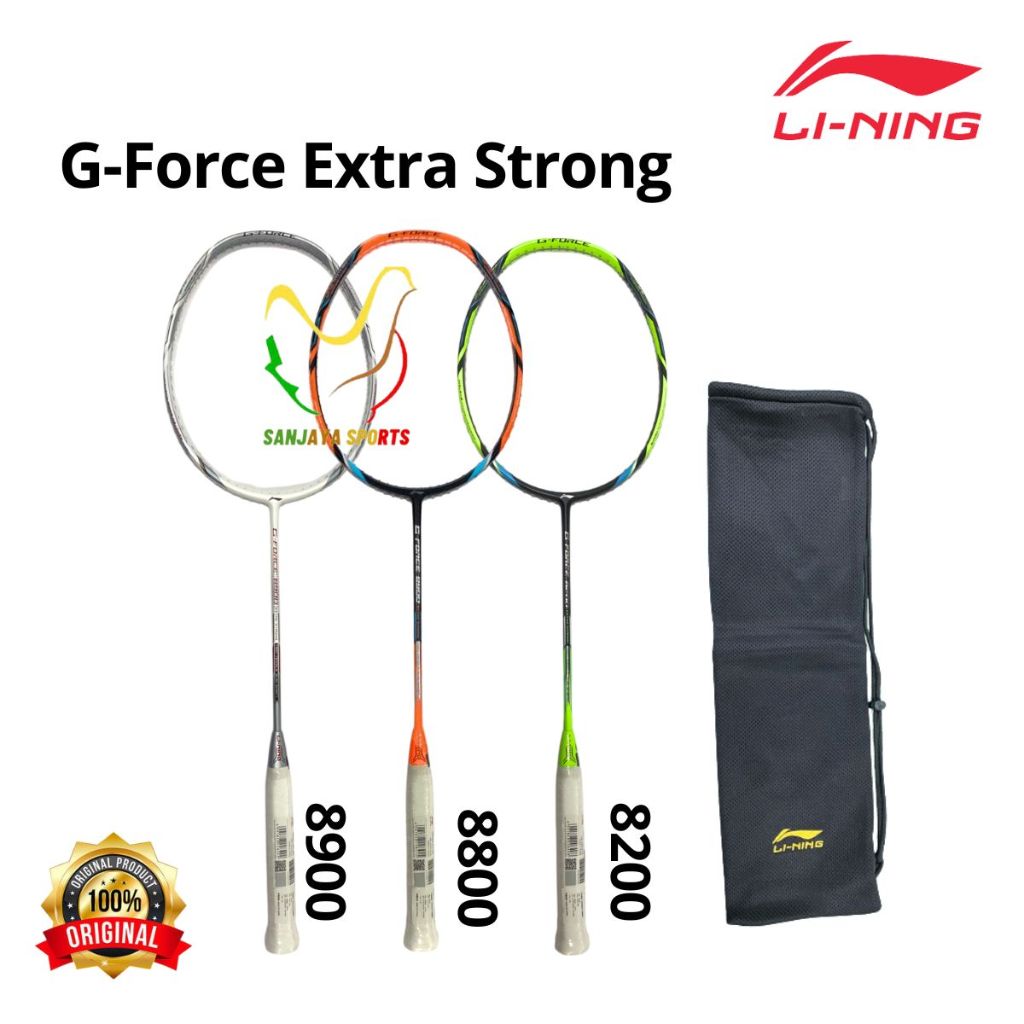RAKET LINING BADMNTON BULUTANGKIS LINING G FORCE EXTRA STRONG  8200 8800 8900 ORIGINAL ORIGINAL