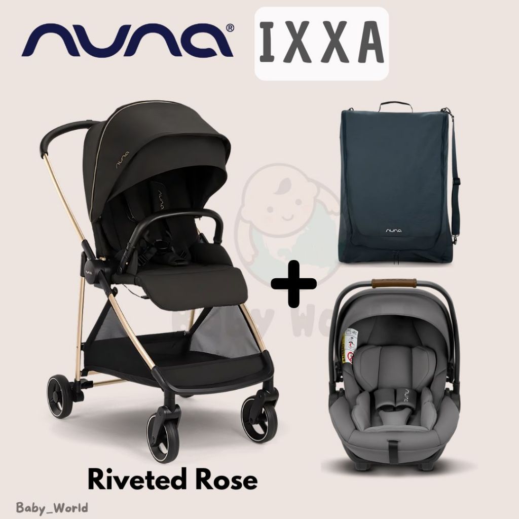 Stroller Nuna Ixxa Riveted / Kereta Dorong Bayi Lightweight Reversible RB5